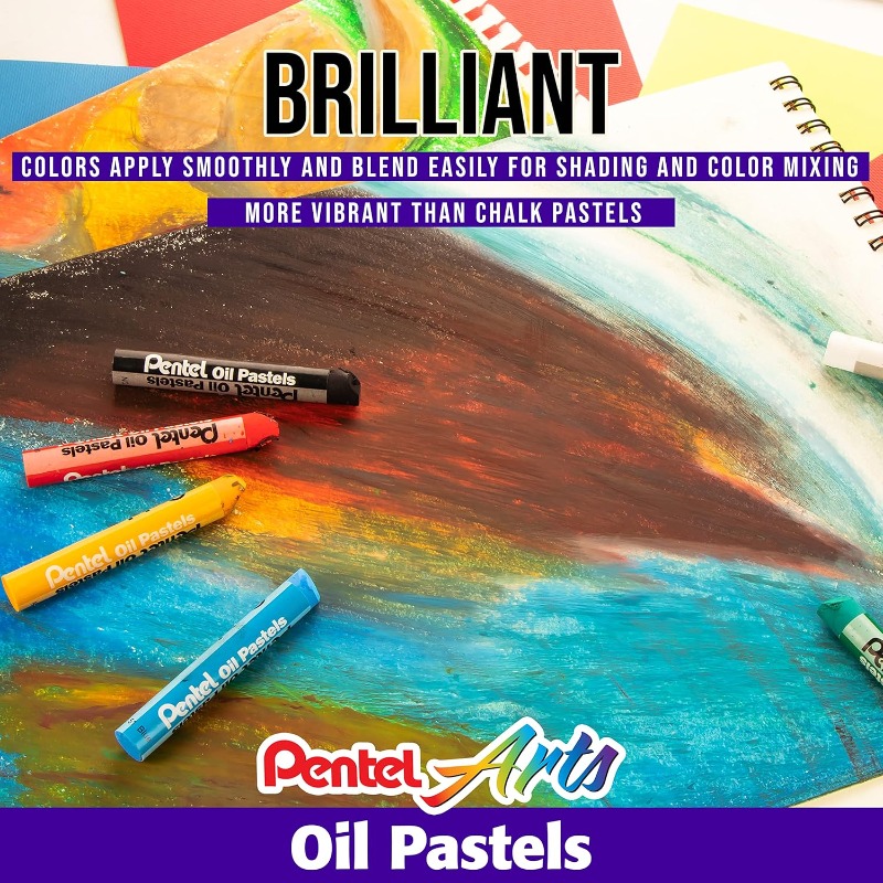 Pentel Arts Oil Pastel Set 6/1 - Chalk Pastel Set のレビューと価格
