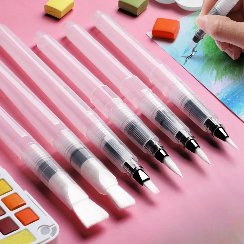 3/7pcs Watercolor Brush Pens W - Art Craft For 3 Year Old のレビューと価格