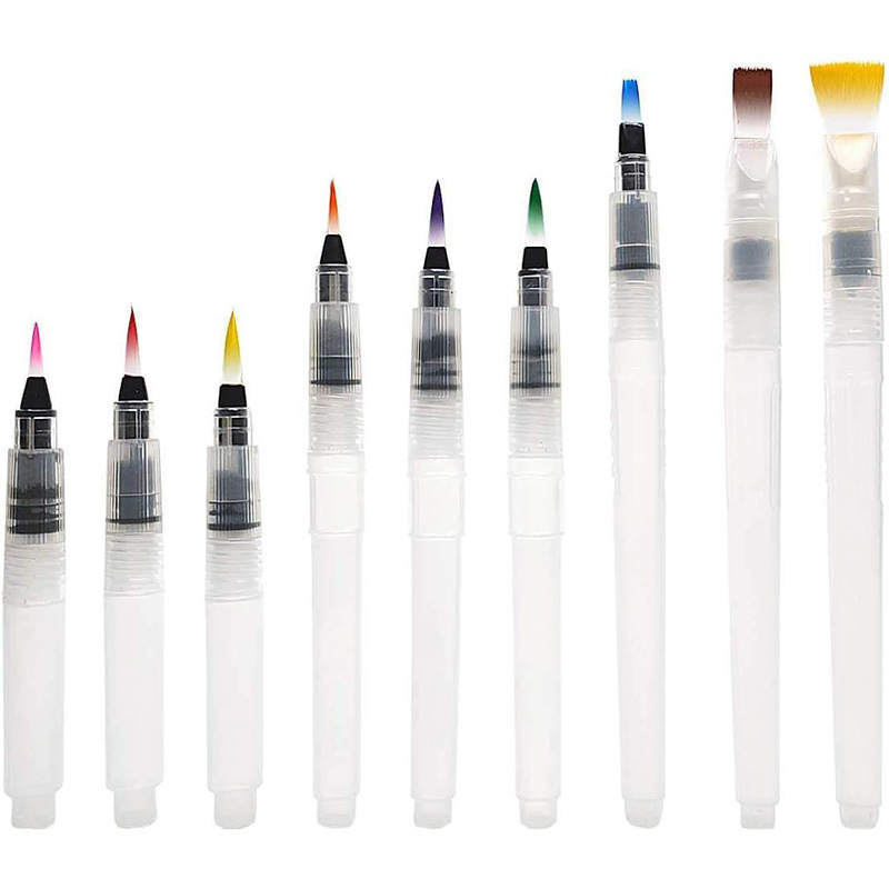 3/7pcs Watercolor Brush Pens W - Art Craft For 3 Year Old のレビューと価格