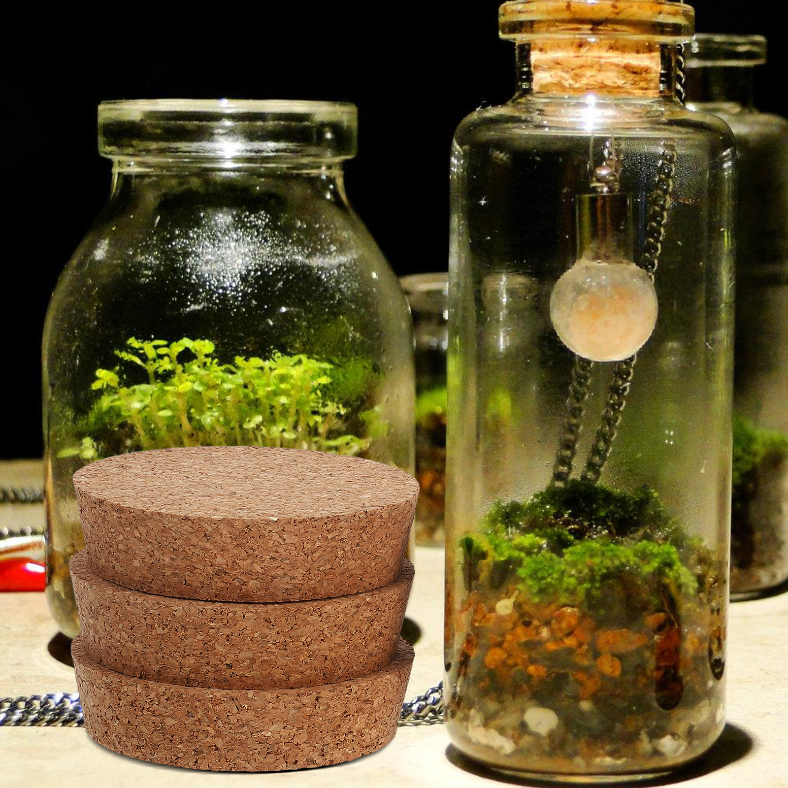 6 pcs Cork Lids For Glass Flow - Art Craft Vase のレビューと価格