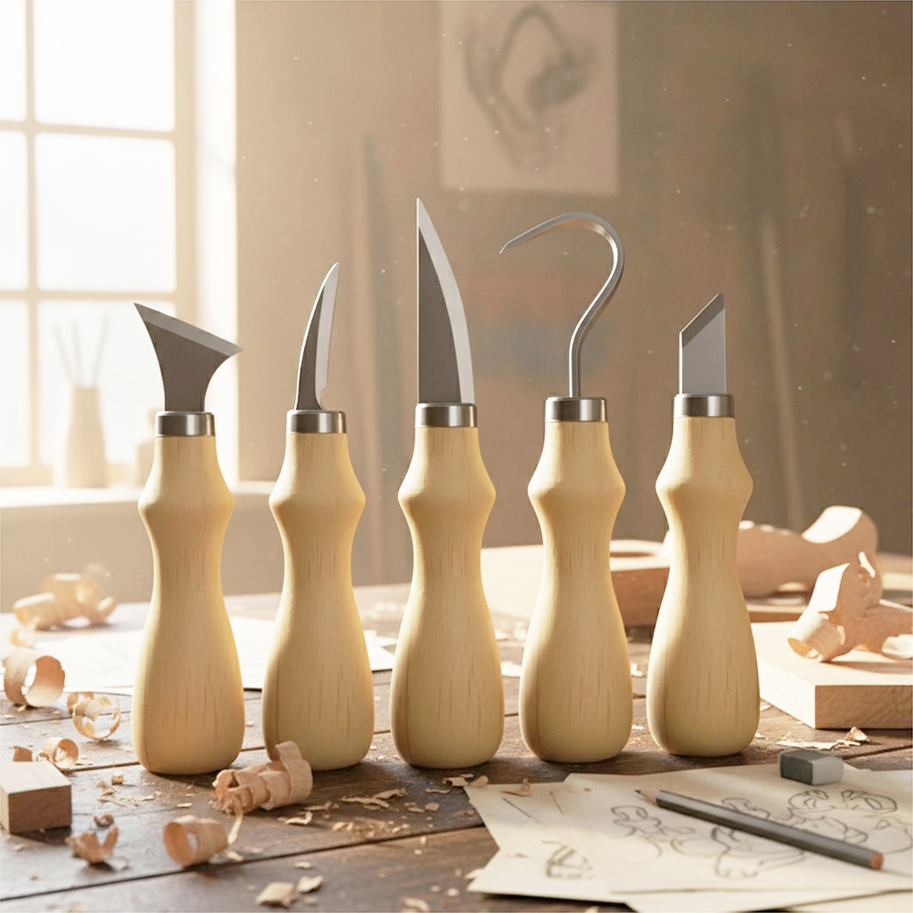 5pc Wood Carving Tools Set Oak - Art Craft Wood のレビューと価格