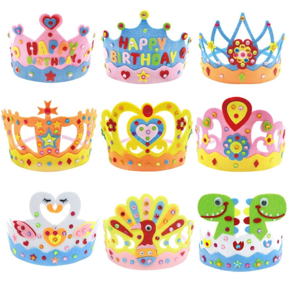 Children's Non-woven DIY Crown - Art Craft 5 Year Old のレビューと価格