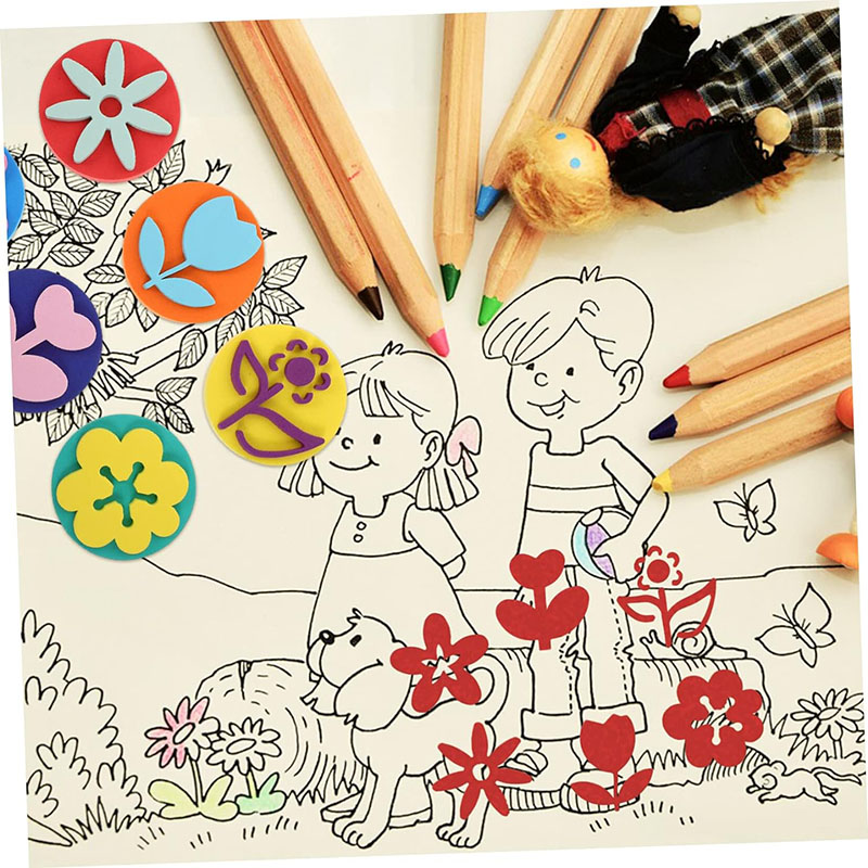 6Pcs/bag Foam Stamps for Paint - Art Craft For 3 Year Old のレビューと価格