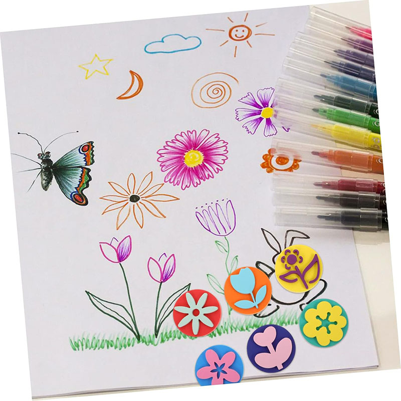 6Pcs/bag Foam Stamps for Paint - Art Craft For 3 Year Old のレビューと価格