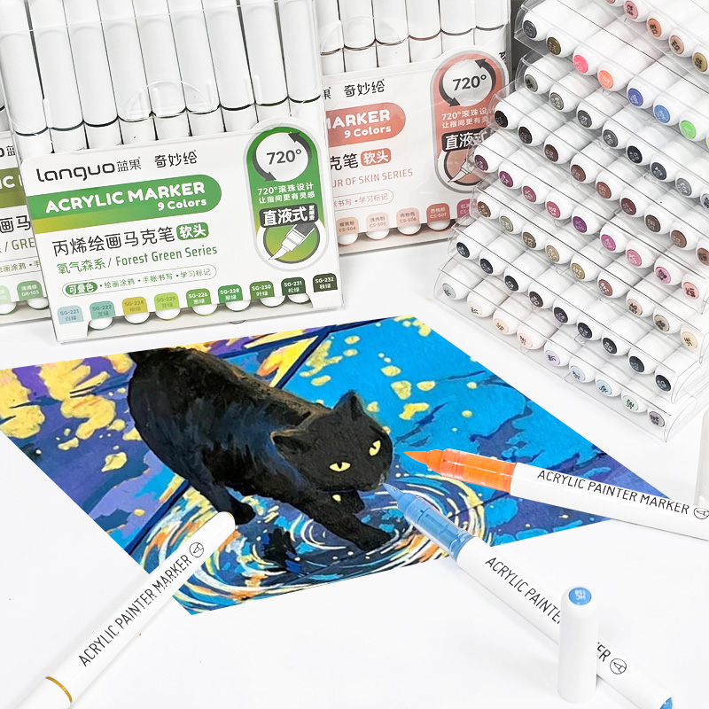 207 Colors/Set Acrylic Paint A - Art Craft Notebook のレビューと価格
