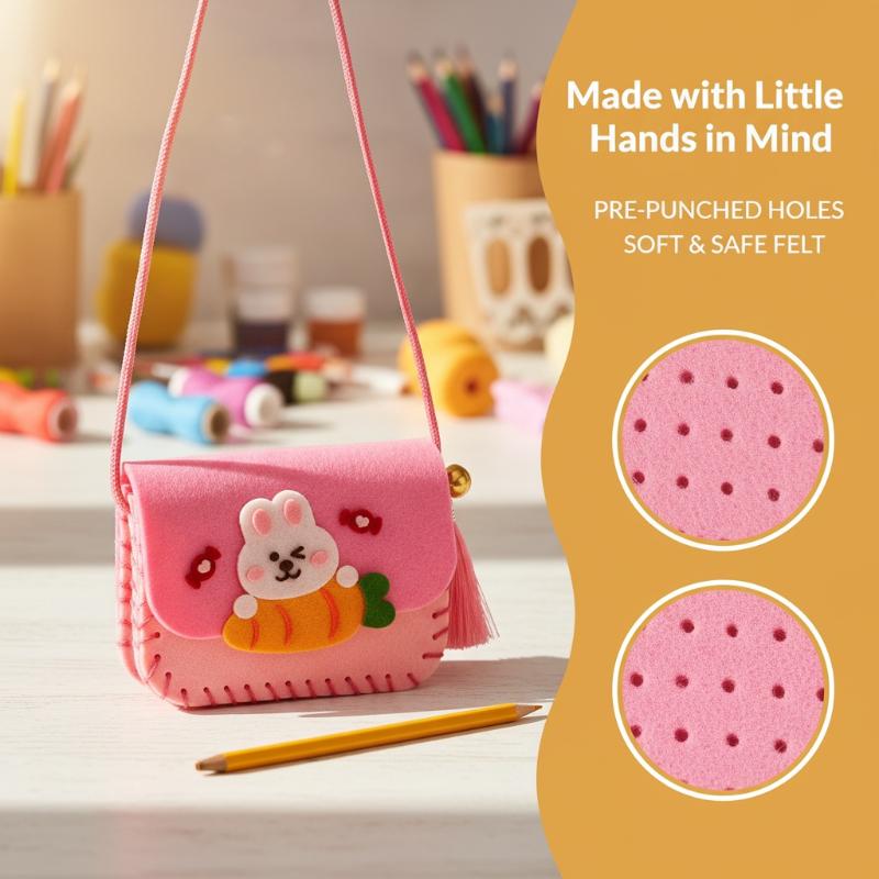 Children Felt Bag Making Kit D - Art Craft For Kindergarten のレビューと価格