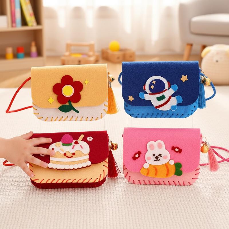 Children Felt Bag Making Kit D - Art Craft For Kindergarten のレビューと価格
