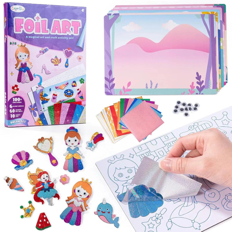 Foil Art Fun Kit for Kids DIY  - Art Craft Earth Day のレビューと価格