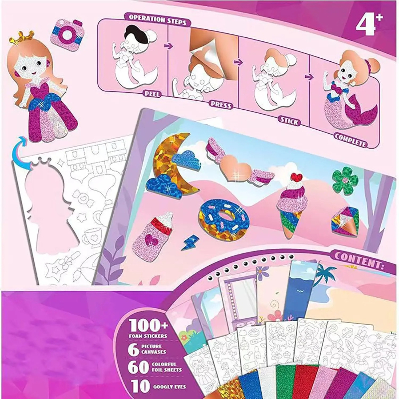Foil Art Fun Kit for Kids DIY  - Art Craft Earth Day のレビューと価格
