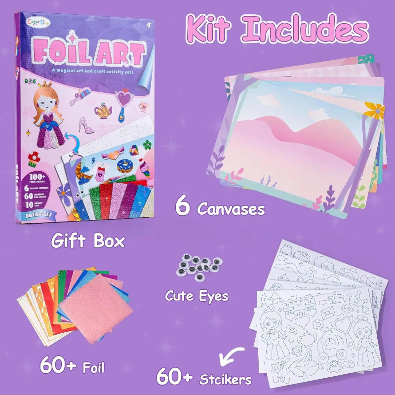 Foil Art Fun Kit for Kids DIY  - Art Craft Earth Day のレビューと価格