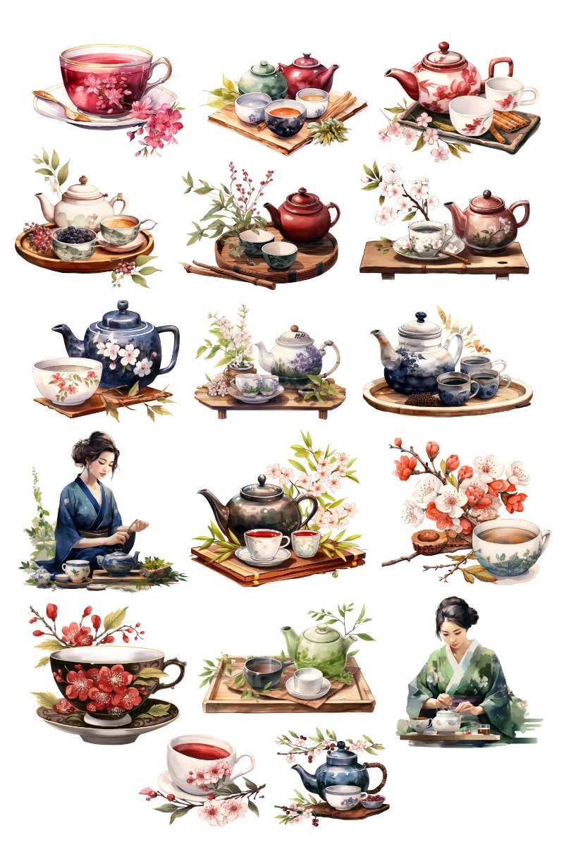 Cute Watercolor Tea Ceremony,  - Art Craft For 3 Year Old のレビューと価格