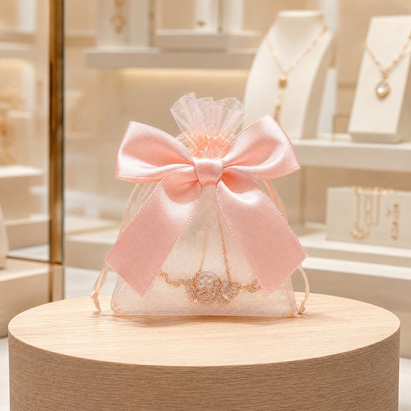 10/20pcs Pink Bow Gift Bags Tr - Art Craft And Cloth のレビューと価格