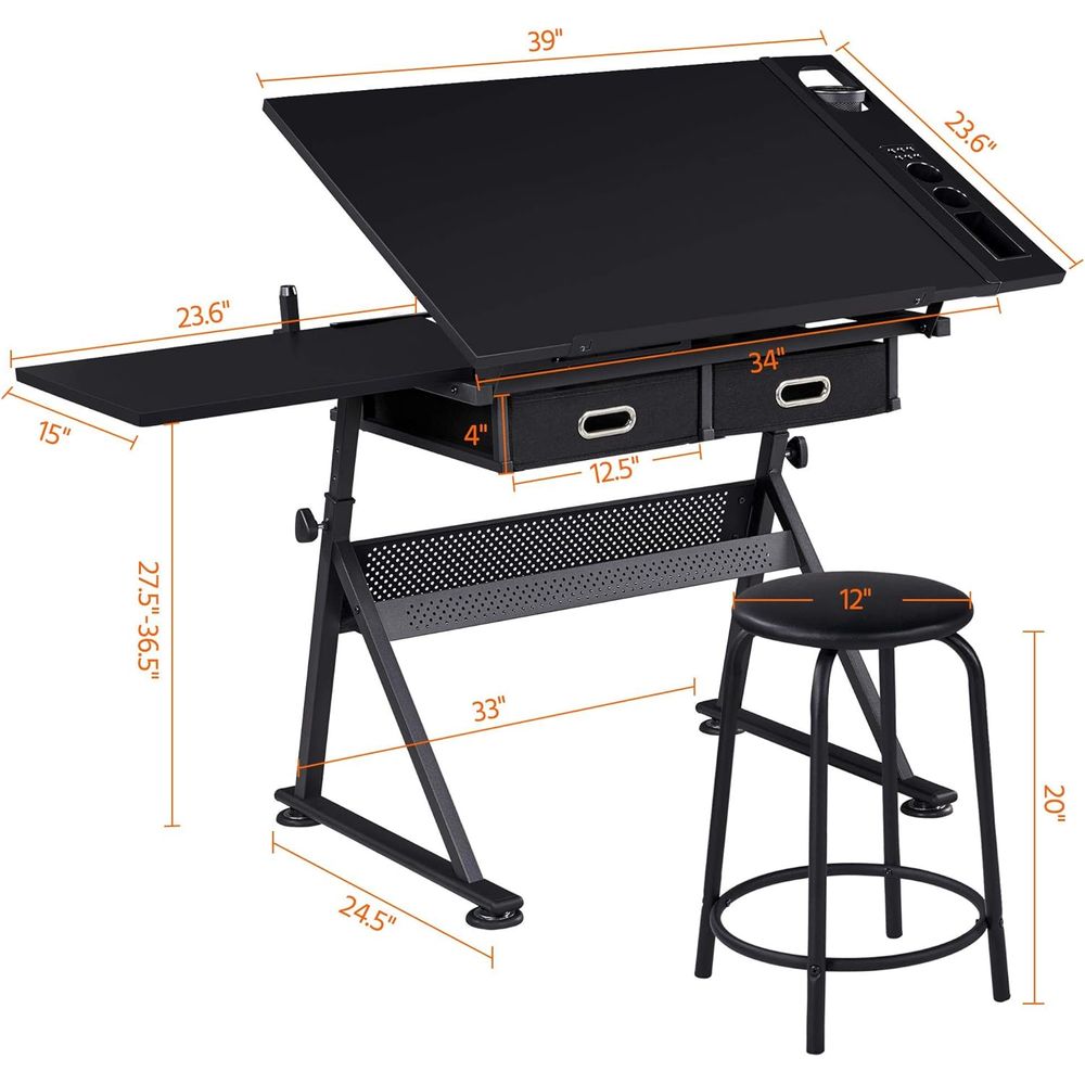 Drafting Table for Artists, He - Art & Craft Supplies のレビューと価格