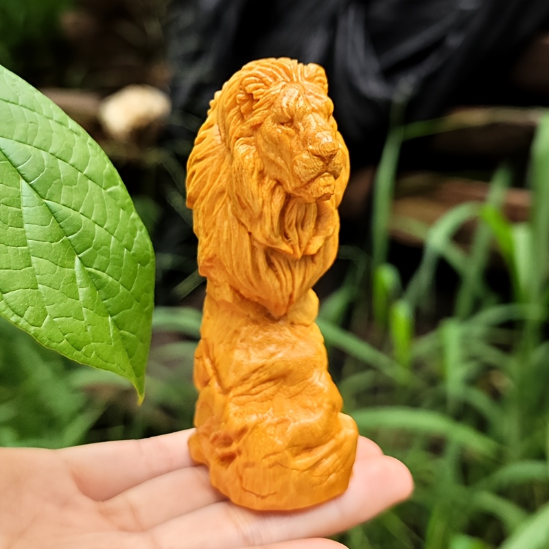 Forest-Style Wooden Lion Head  - Art Craft Lion のレビューと価格