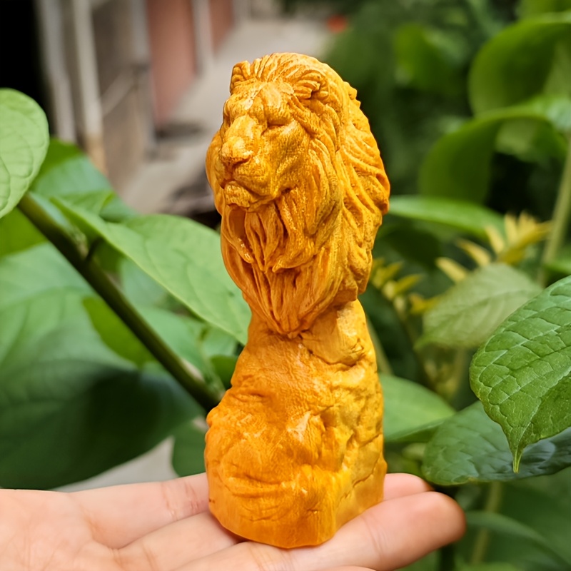 Forest-Style Wooden Lion Head  - Art Craft Lion のレビューと価格