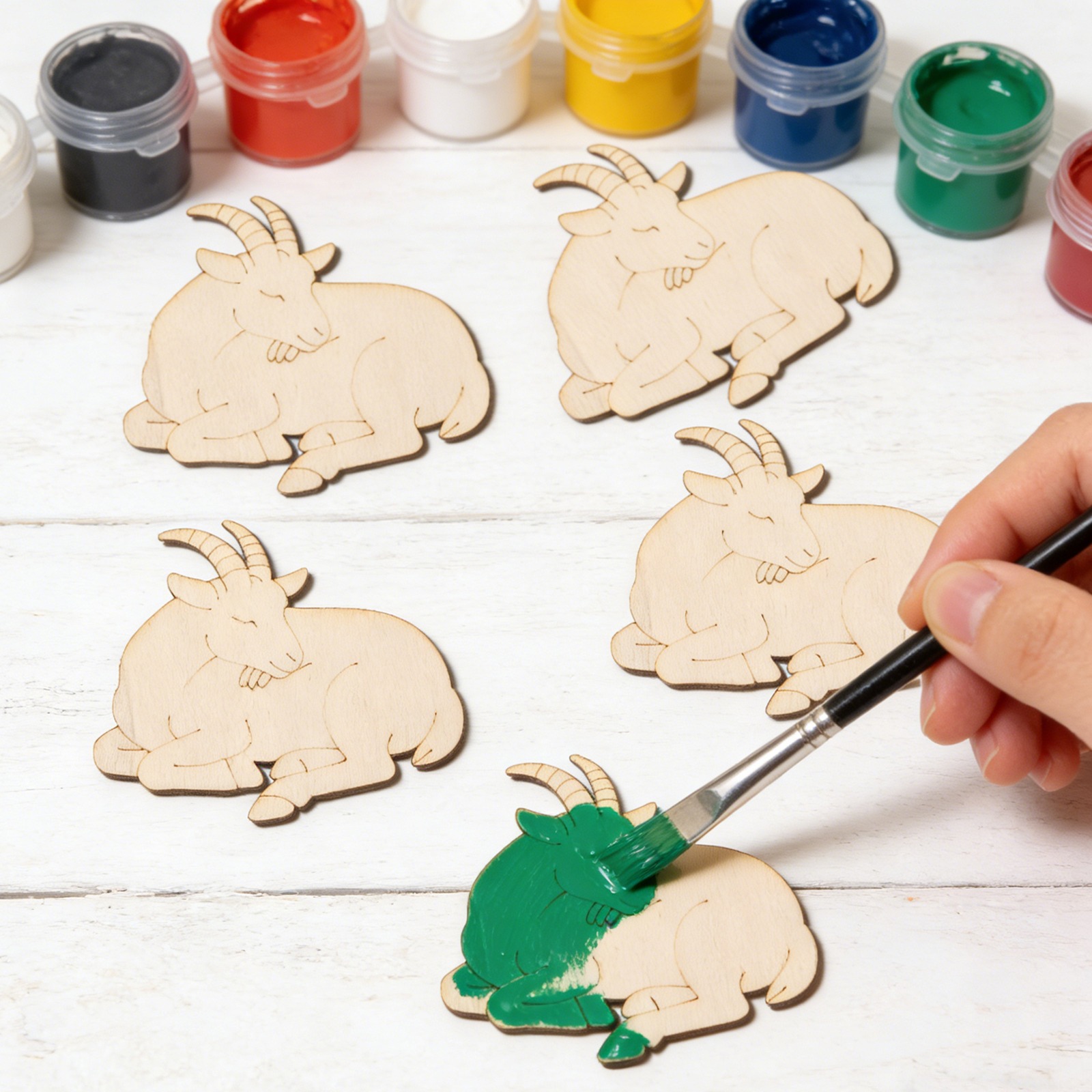 10pcs/set Unfinished Wood Shee - Art & Craft Supplies のレビューと価格