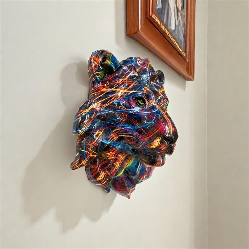 Vintage Style Resin Animal Wal - Art Craft Lion のレビューと価格