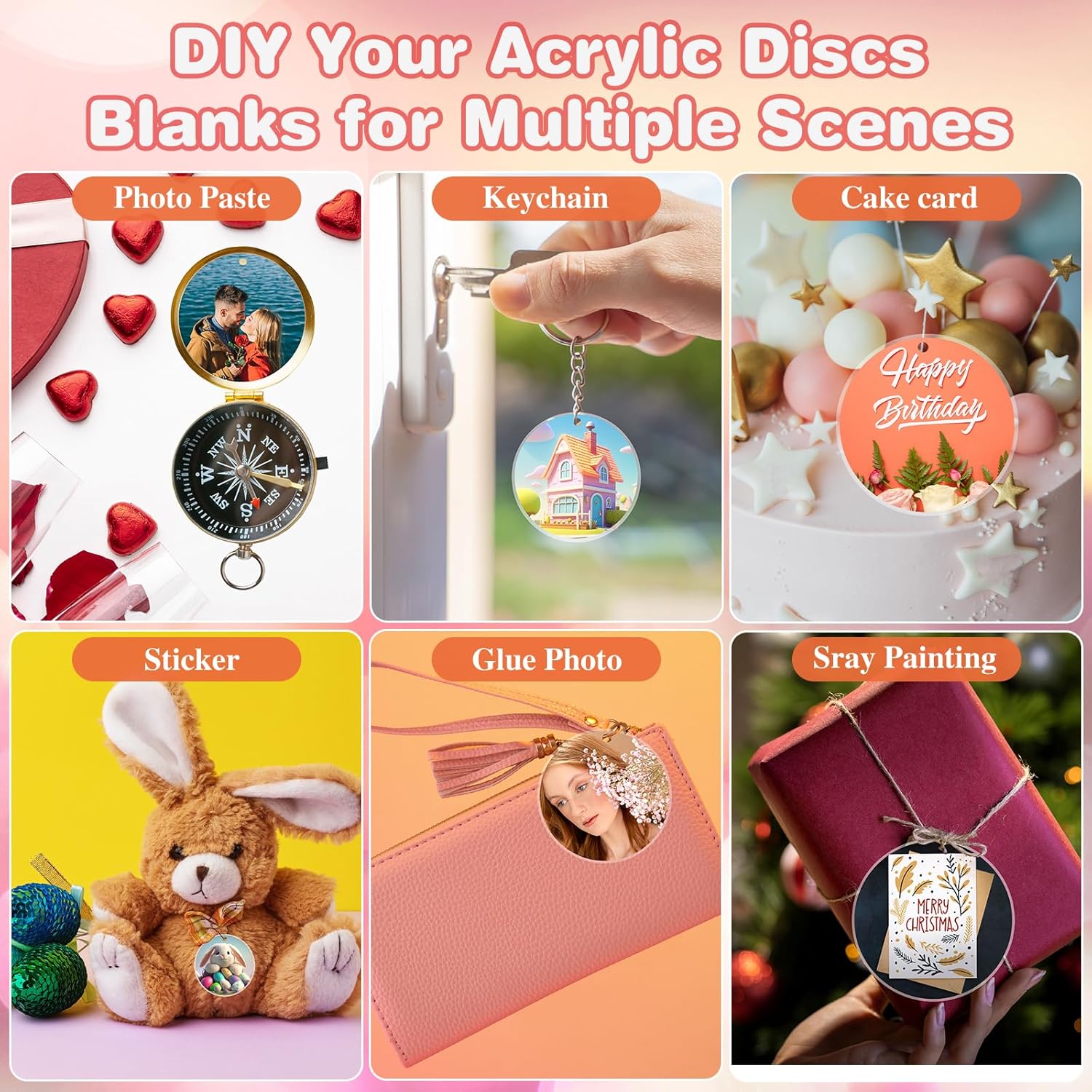 30 Pcs Clear Acrylic Circles 2 - Art Craft Gifts のレビューと価格