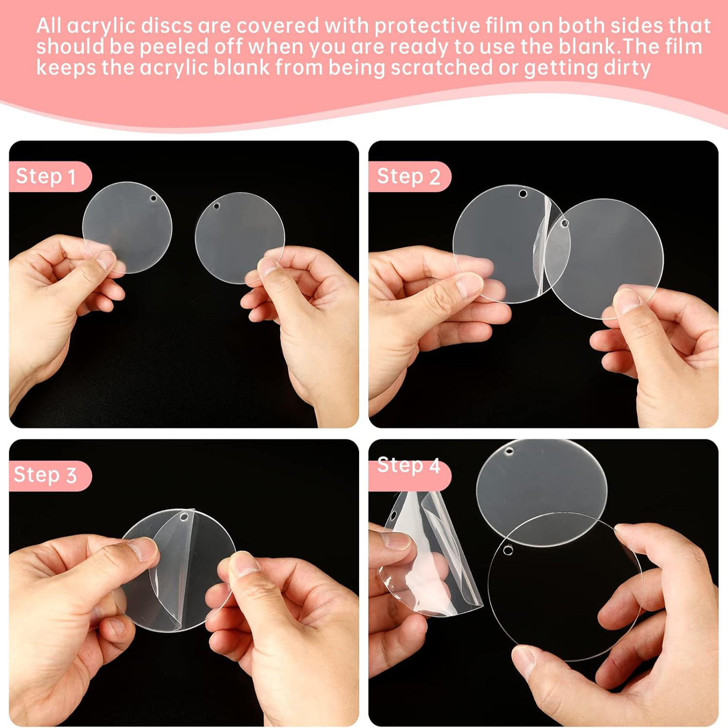 30 Pcs Clear Acrylic Circles 2 - Art Craft Gifts のレビューと価格
