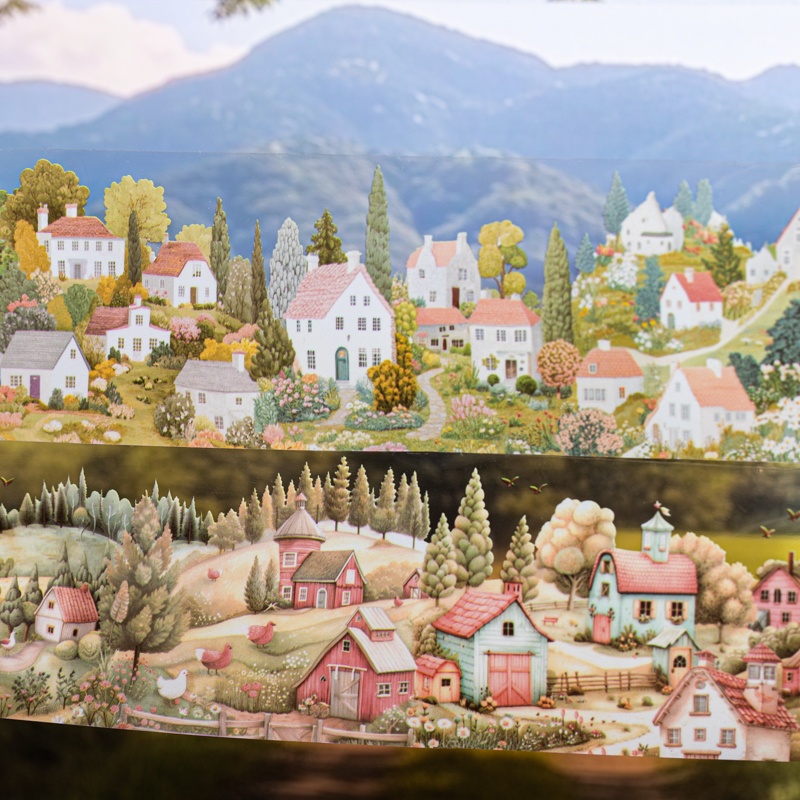 6 Rolls 6Cm×200Cm Village Them - Art Craft Notebook のレビューと価格