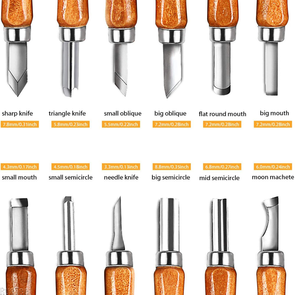 12Pcs SK2 Woodworking Carving  - Art Craft Wood のレビューと価格
