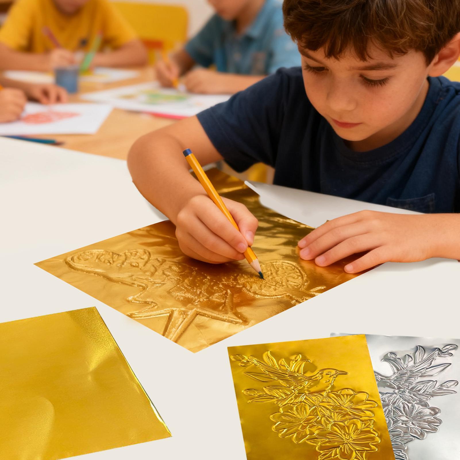 Foil Paper For Crafts 100 Piec - Art Craft Painting のレビューと価格