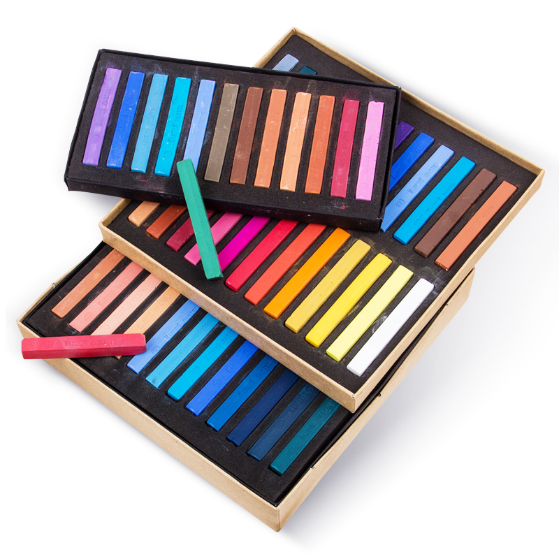 Crayons Soft Dry Pastel 12/24/ - Chalk Pastel Set のレビューと価格