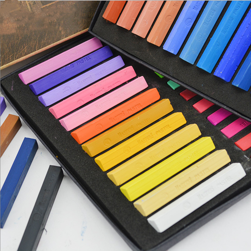 Crayons Soft Dry Pastel 12/24/ - Chalk Pastel Set のレビューと価格