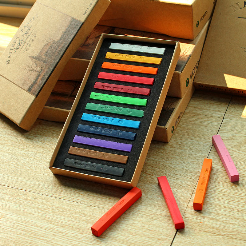Crayons Soft Dry Pastel 12/24/ - Chalk Pastel Set のレビューと価格