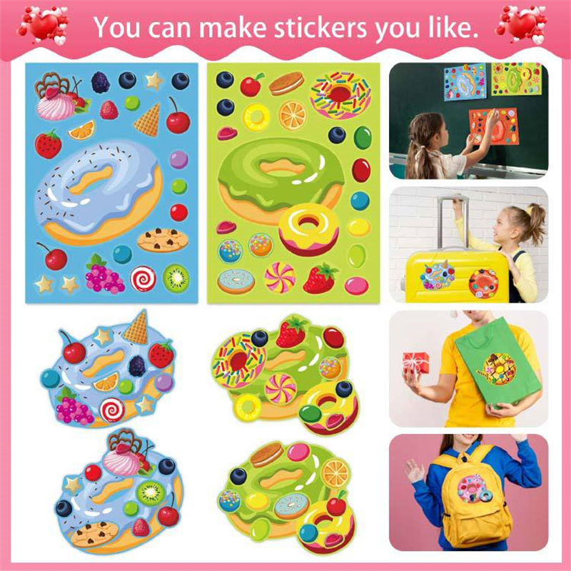 Make a Face Donut Stickers for - Art Craft 5 Year Old のレビューと価格