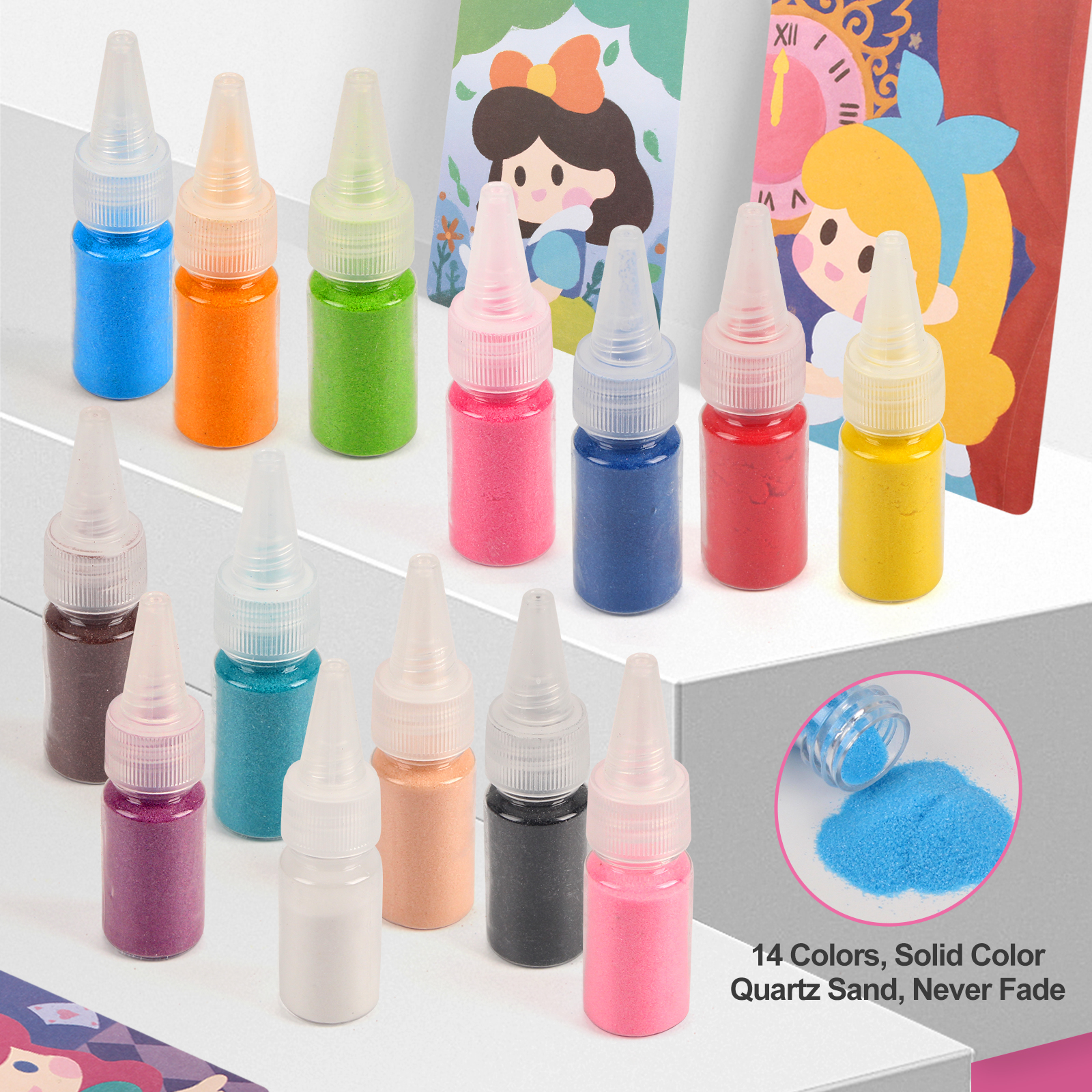 Sand Art Kit DIY Sand Painting - Art Craft Notebook のレビューと価格