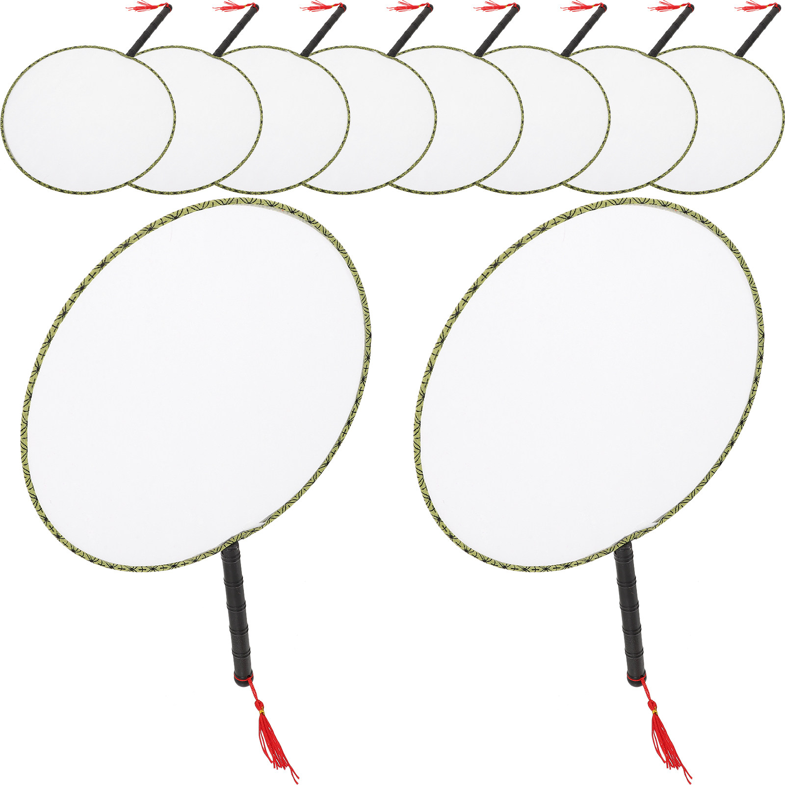 10pcs Painting Fan White Round - Art Craft For Kindergarten のレビューと価格
