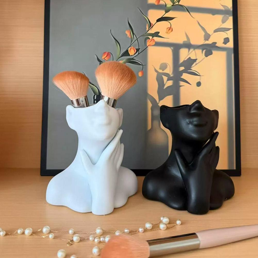 Female Bust Figurine Vase Make - Art Craft Vase のレビューと価格
