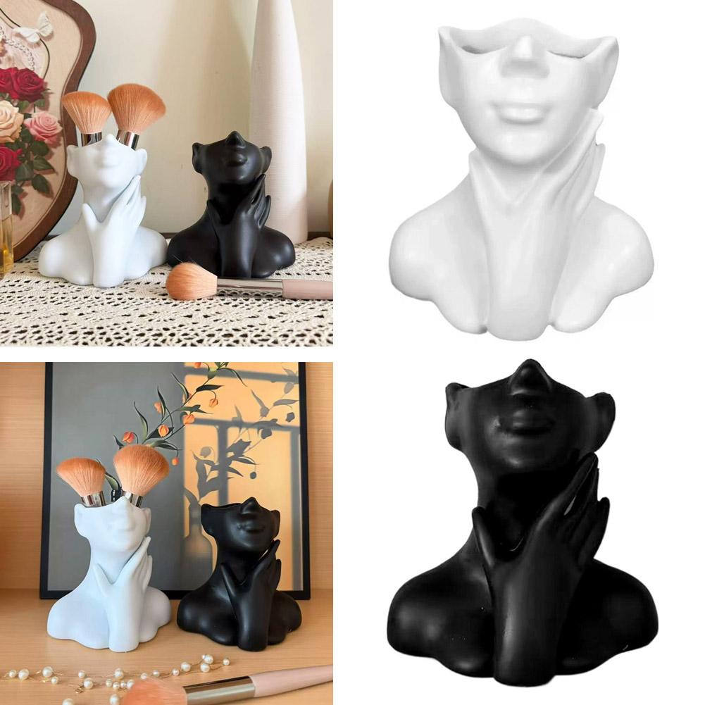 Female Bust Figurine Vase Make - Art Craft Vase のレビューと価格