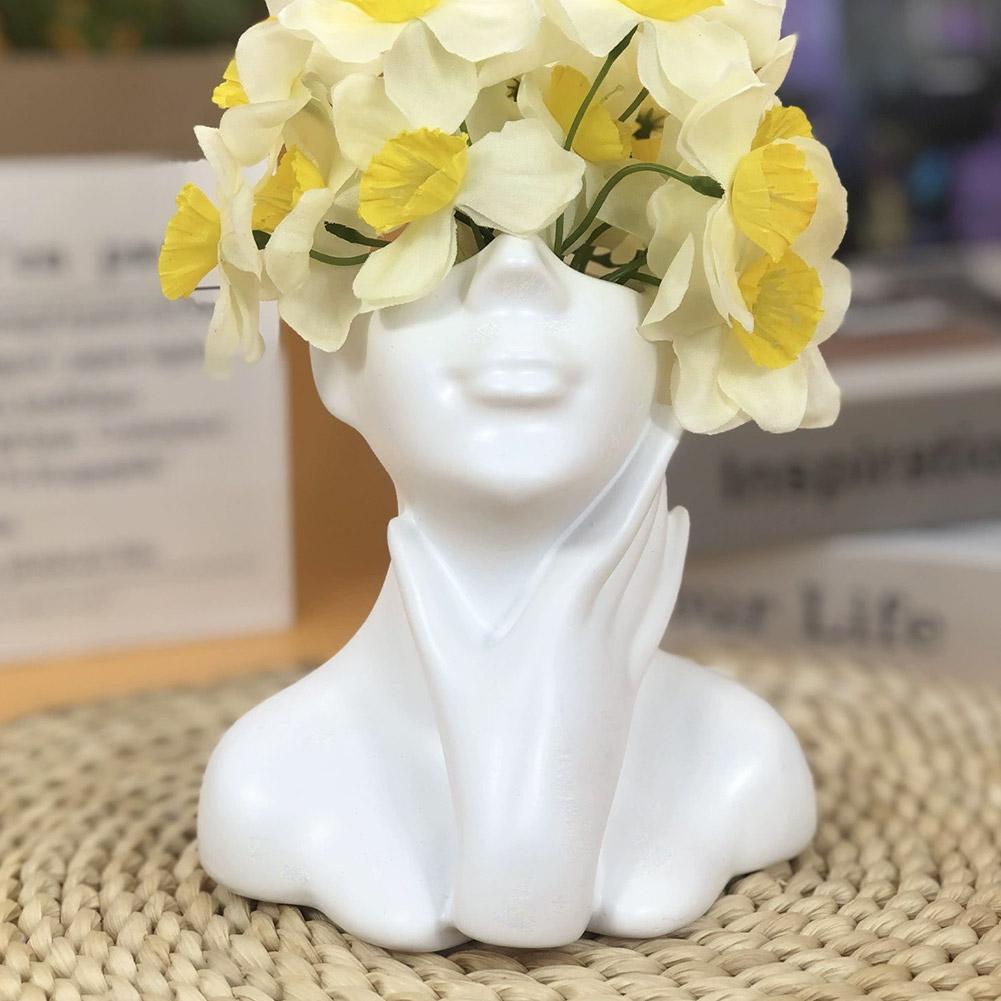 Female Bust Figurine Vase Make - Art Craft Vase のレビューと価格