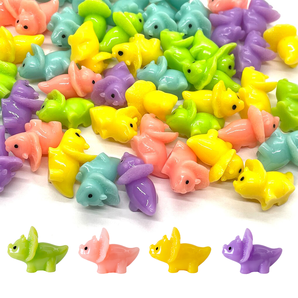 6/12pcs Mixed Color Mini Resin - Dinosaur And Craft のレビューと価格
